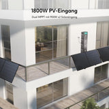 Zendure SolarFlow Balkonkraftwerk mit Speicher, Hyper 2000 mit 1800W Solar Eingang, Bidirektionales 1200W AC-Laden, Eingebaute Mikrowechselrichter, 1200W Ausgang, TOU, AB2000X 1920Wh LiFePO4 Akku