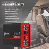 LOADCHAMP Wechselrichter 2500W / 5000W Reiner Sinus Spannungswandler 12v 230v Inverter LCD-Display Stromerzeuger Solar Wohnmobil