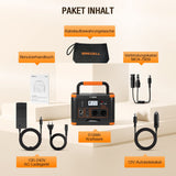 GRECELL Portable 1000 W Power Station, 999 Wh Lithium Batterie Solar Generator, 10 Ports Mobile Power Generator für den Außenbereich mit AC/DC/USB, Power Station für Camping, Notfälle(1000W), T-1000
