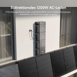 Zendure SolarFlow Balkonkraftwerk mit Speicher, Hyper 2000 mit 1800W Solar Eingang, Bidirektionales 1200W AC-Laden, Eingebaute Mikrowechselrichter, 1200W Ausgang, TOU, AB2000X 1920Wh LiFePO4 Akku